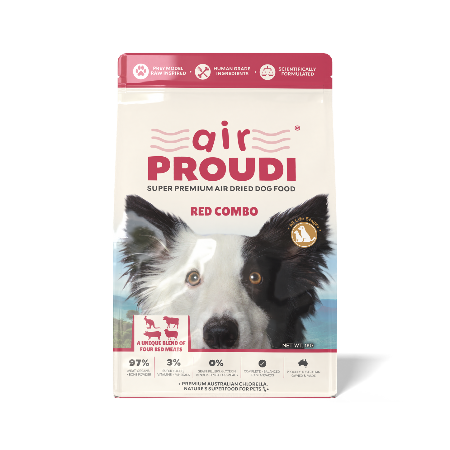 Red Combo Air Dried - for Dogs