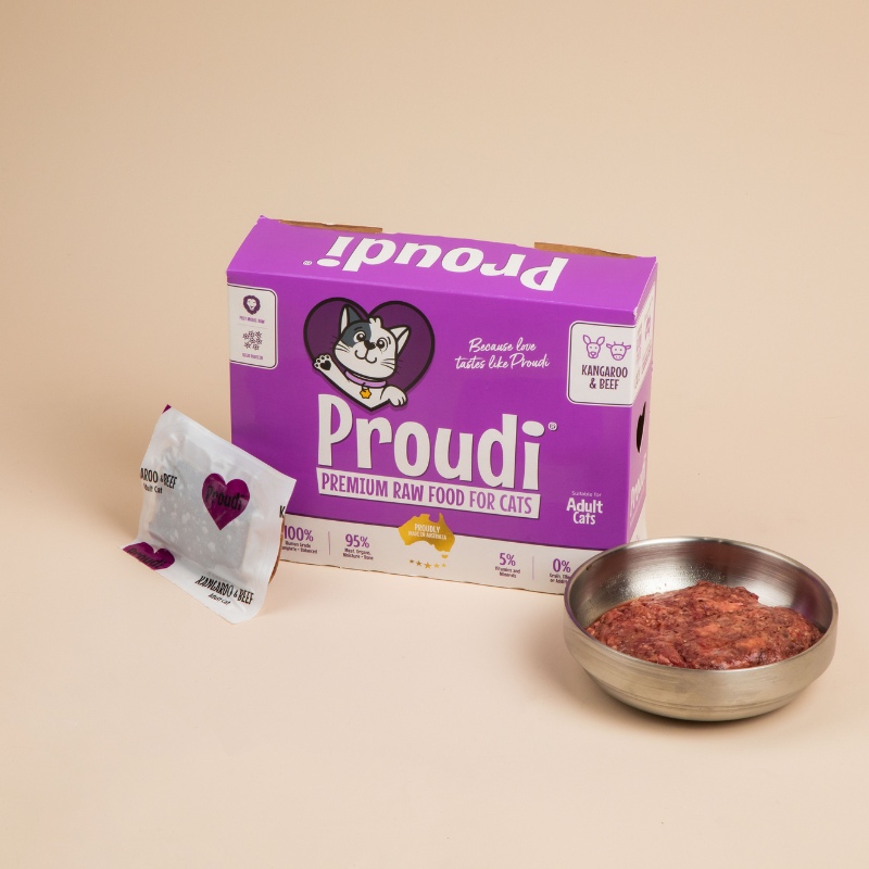 Kangaroo and Beef Raw Patties for Cats