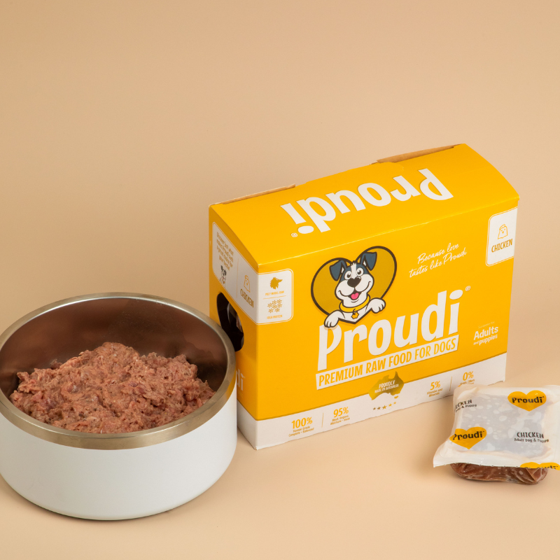 Single Protein Chicken Raw Patties for Dogs