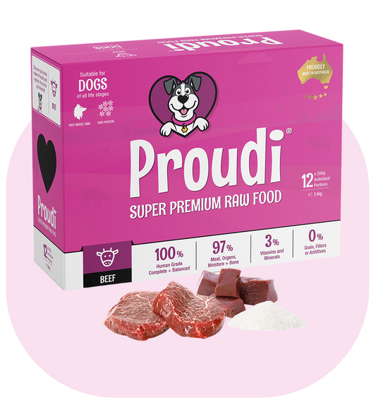 Single Protein Raw Beef Patties for Dogs