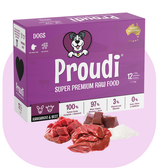 Kangaroo & Beef Raw Patties for Dogs