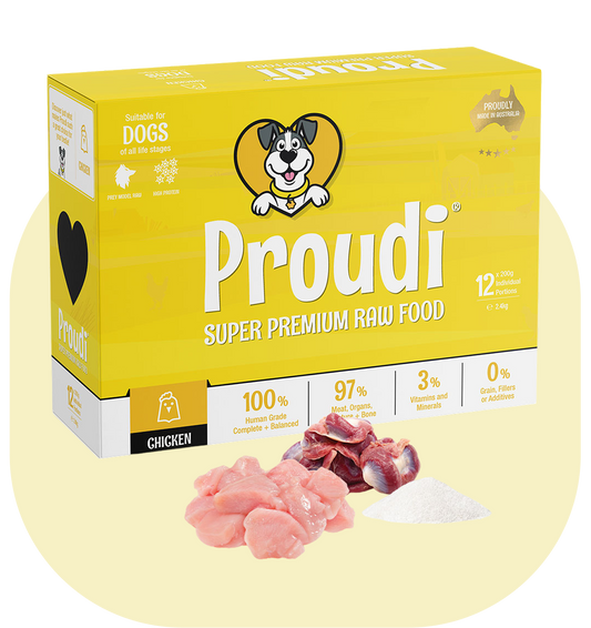 Single Protein Chicken Raw Patties for Dogs