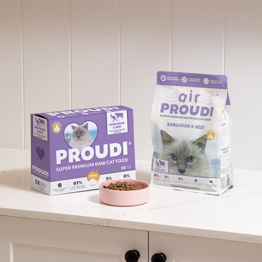 Kangaroo and Beef Raw Patties for Cats