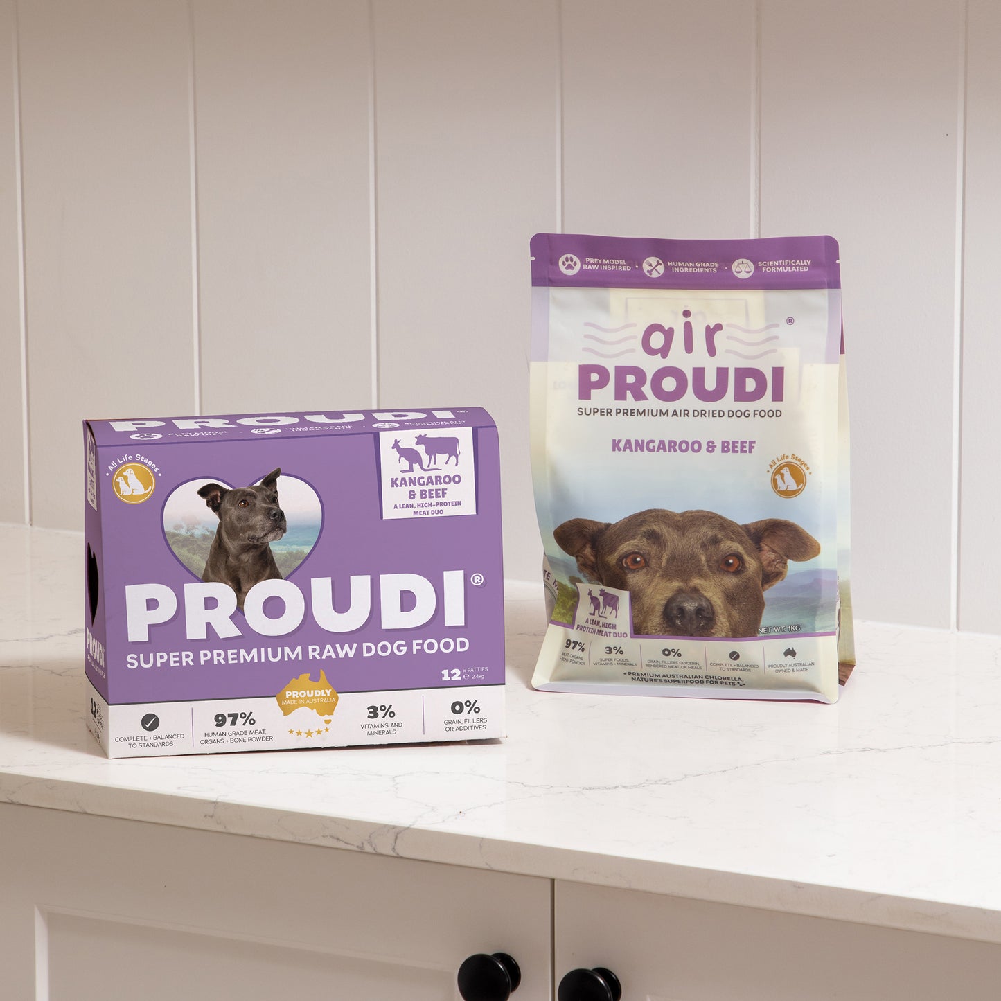 Kangaroo & Beef Raw Patties for Dogs