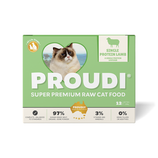 Single Protein Lamb Raw Patties for Cats