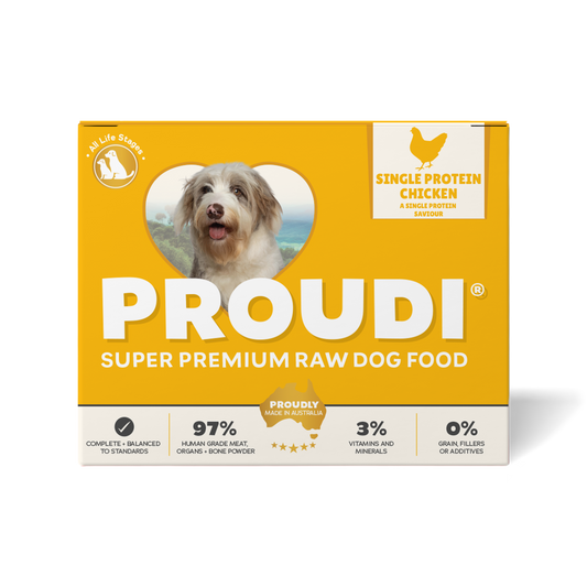Single Protein Chicken Raw Patties for Dogs