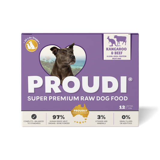 Kangaroo & Beef Raw Patties for Dogs