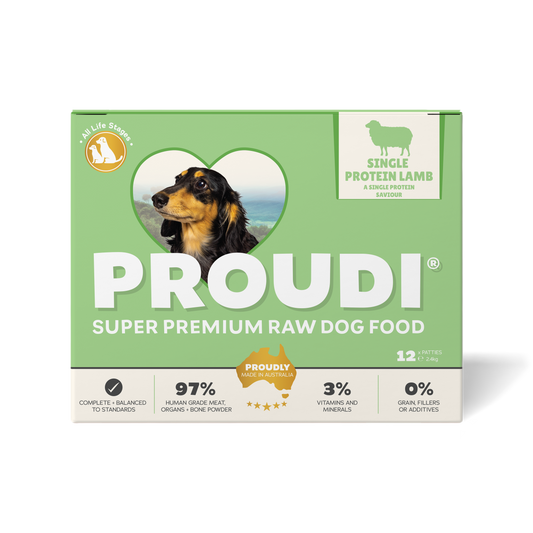 Single Protein Lamb Raw Patties for Dogs