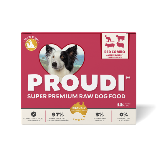 Red Combo Raw Patties for Dogs