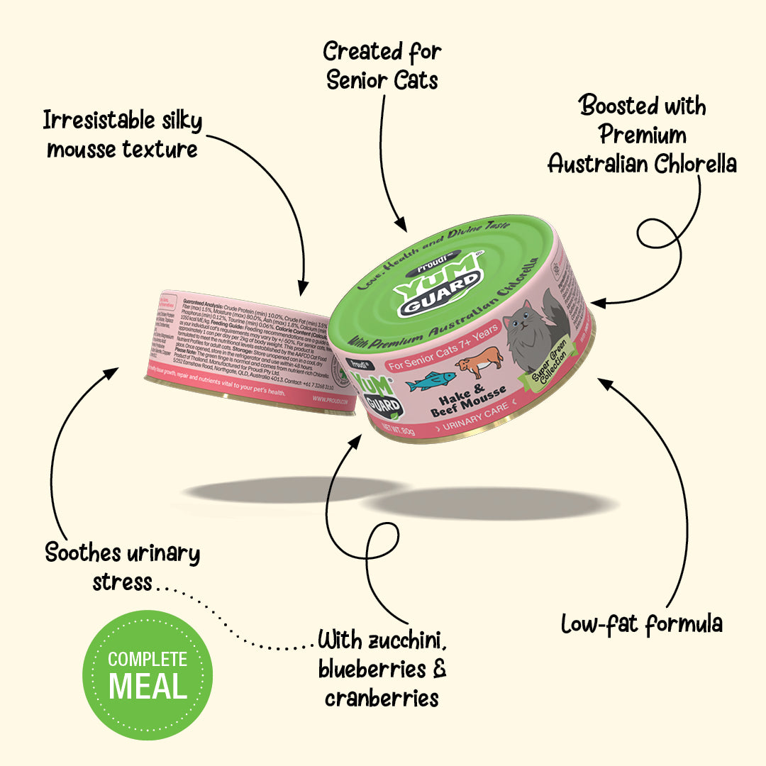 Hake & Beef Mousse - for Senior Cats