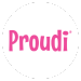 Proudi Logo White Circle