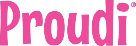 Proudi logo pink